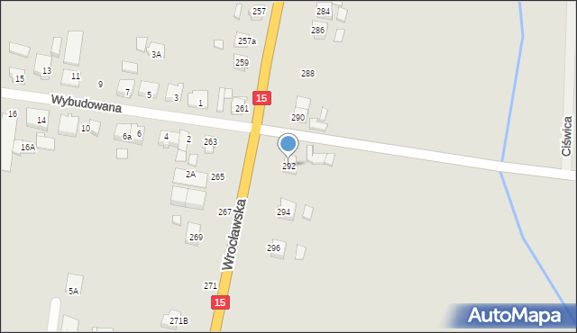 Jarocin, Wrocławska, 292, mapa Jarocin