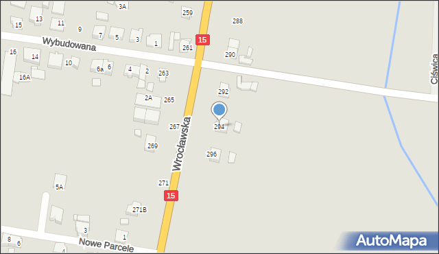 Jarocin, Wrocławska, 294, mapa Jarocin