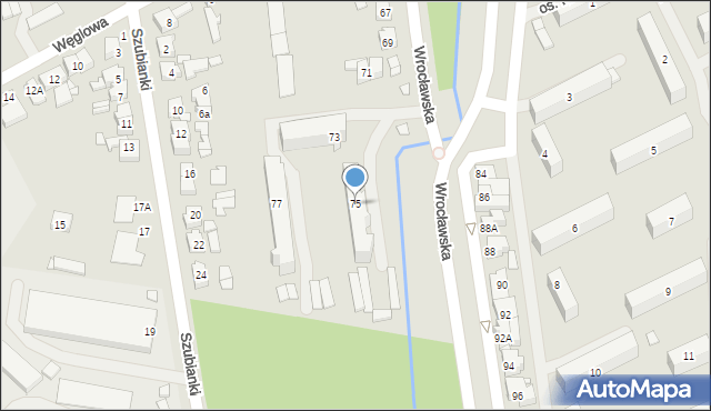 Jarocin, Wrocławska, 75, mapa Jarocin