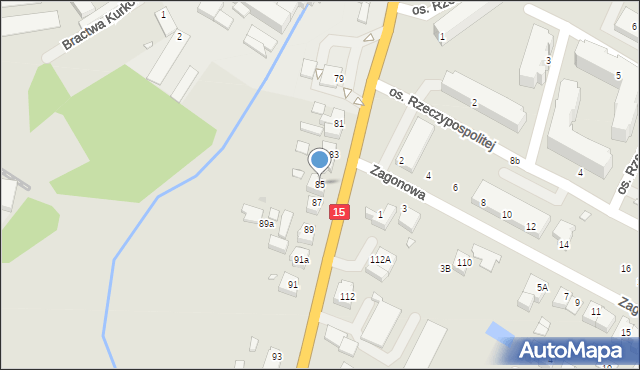 Jarocin, Wrocławska, 85, mapa Jarocin