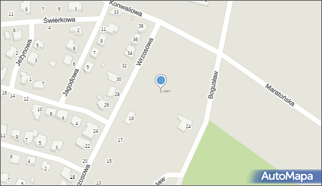 Jarocin, Wrzosowa, 25, mapa Jarocin