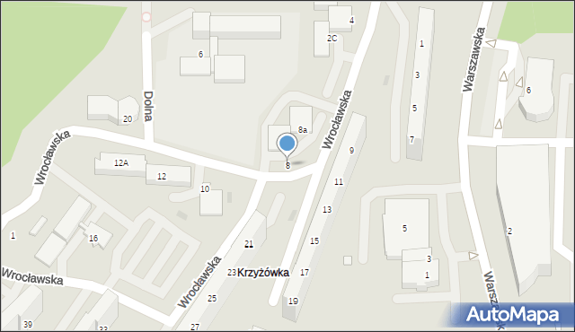 Jastrzębie-Zdrój, Wrocławska, 8, mapa Jastrzębie-Zdrój
