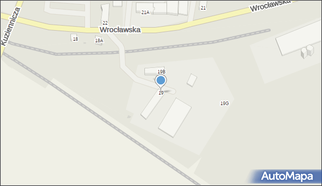 Jawor, Wrocławska, 19, mapa Jawor