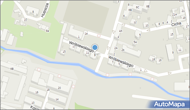 Jaworzno, Wróblewskiego Walerego, gen., 9, mapa Jaworzno