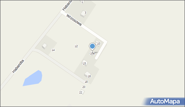 Jedwabno, Wrzosowa, 10a, mapa Jedwabno