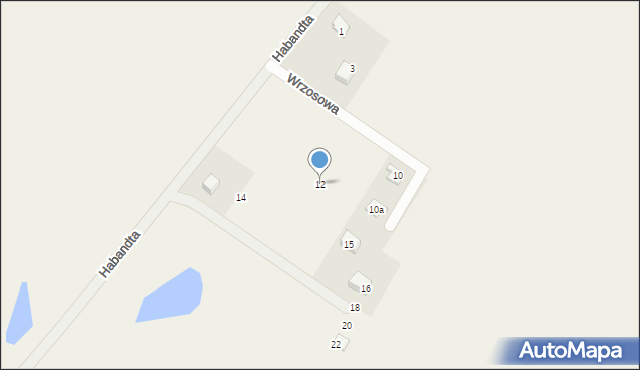 Jedwabno, Wrzosowa, 12, mapa Jedwabno