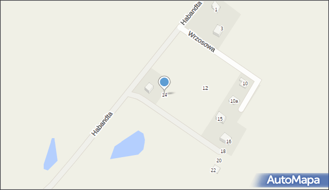 Jedwabno, Wrzosowa, 14, mapa Jedwabno