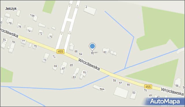 Jelcz-Laskowice, Wrocławska, 62, mapa Jelcz-Laskowice
