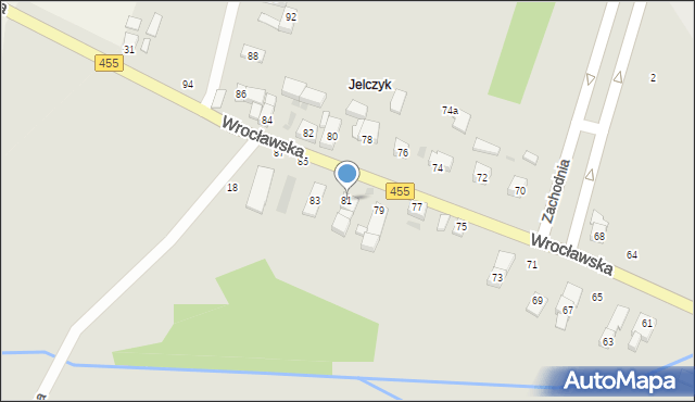 Jelcz-Laskowice, Wrocławska, 81, mapa Jelcz-Laskowice