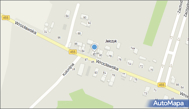 Jelcz-Laskowice, Wrocławska, 82, mapa Jelcz-Laskowice