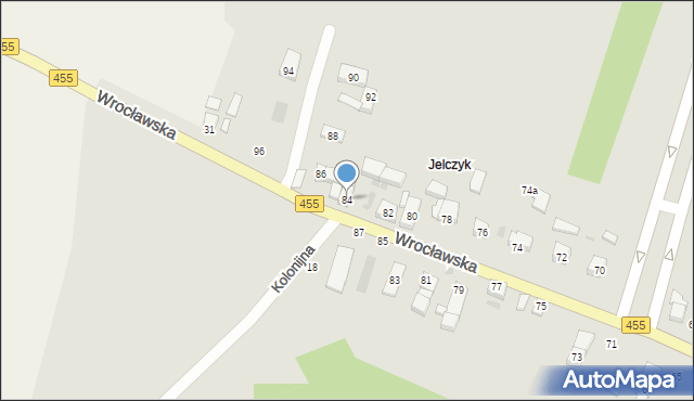 Jelcz-Laskowice, Wrocławska, 84, mapa Jelcz-Laskowice