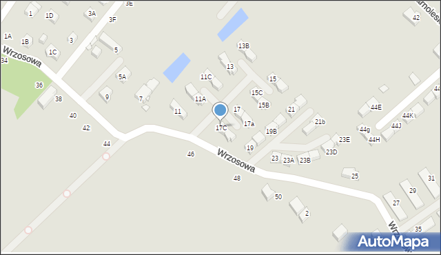 Jelenia Góra, Wrzosowa, 17C, mapa Jelenia Góra