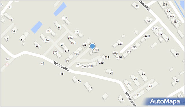 Jelenia Góra, Wrzosowa, 21c, mapa Jelenia Góra