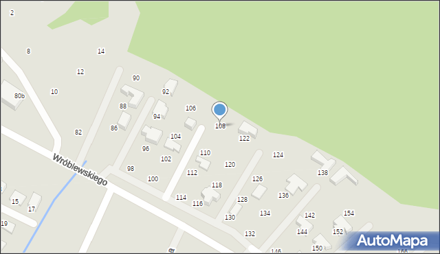 Jelenia Góra, Wróblewskiego Walerego, gen., 108, mapa Jelenia Góra