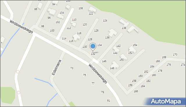 Jelenia Góra, Wróblewskiego Walerego, gen., 132, mapa Jelenia Góra
