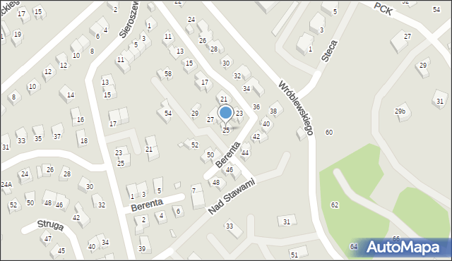 Jelenia Góra, Wróblewskiego Walerego, gen., 25, mapa Jelenia Góra