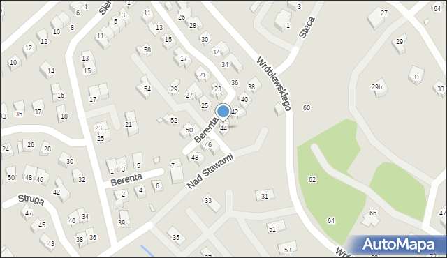 Jelenia Góra, Wróblewskiego Walerego, gen., 44, mapa Jelenia Góra