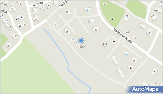 Jelenia Góra, Wróblewskiego Walerego, gen., 57a, mapa Jelenia Góra