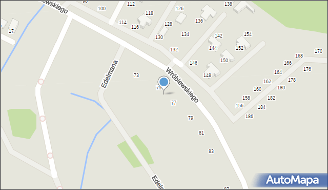 Jelenia Góra, Wróblewskiego Walerego, gen., 85, mapa Jelenia Góra