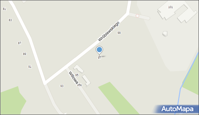 Jelenia Góra, Wróblewskiego Walerego, gen., 97, mapa Jelenia Góra