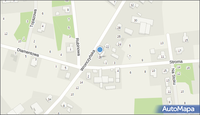 Jerzykowo, Wronczyńska, 18, mapa Jerzykowo