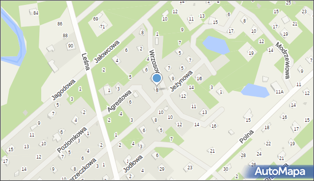 Joachimów-Mogiły, Wrzosowa, 8, mapa Joachimów-Mogiły