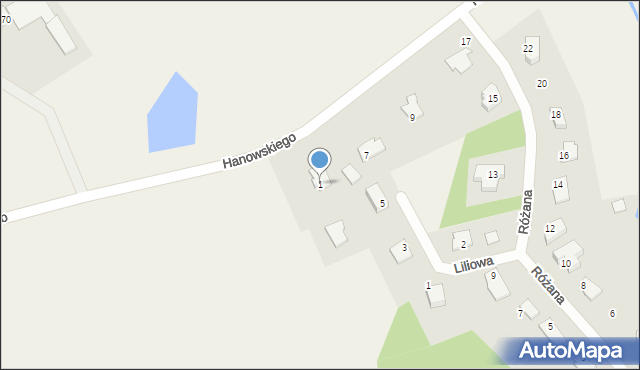 Jonkowo, Wrzosowa, 1, mapa Jonkowo