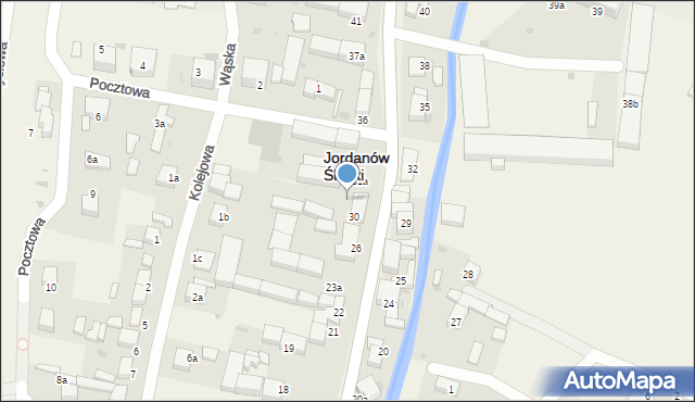 Jordanów Śląski, Wrocławska, 31, mapa Jordanów Śląski