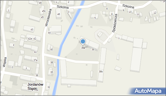 Jordanów Śląski, Wrocławska, 39a, mapa Jordanów Śląski