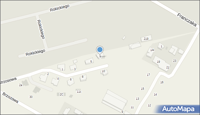 Kalinówka, Wrzosowa, 7, mapa Kalinówka