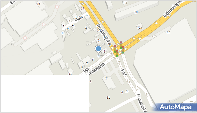 Kalisz, Wrocławska, 3, mapa Kalisza