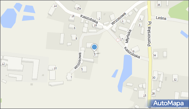 Kalisz, Wrzosowa, 3, mapa Kalisza