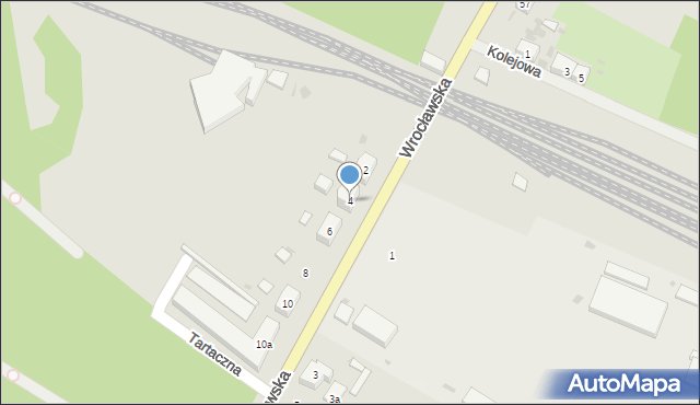 Kalisz Pomorski, Wrocławska, 4, mapa Kalisz Pomorski