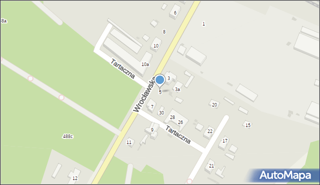 Kalisz Pomorski, Wrocławska, 5, mapa Kalisz Pomorski