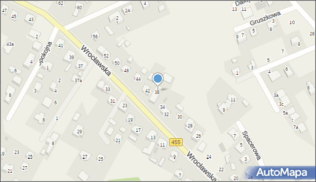 Kamieniec Wrocławski, Wrocławska, 40, mapa Kamieniec Wrocławski