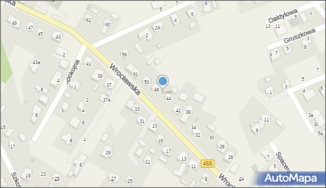 Kamieniec Wrocławski, Wrocławska, 46, mapa Kamieniec Wrocławski