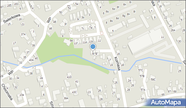 Katowice, Wrzosowa, 6, mapa Katowic