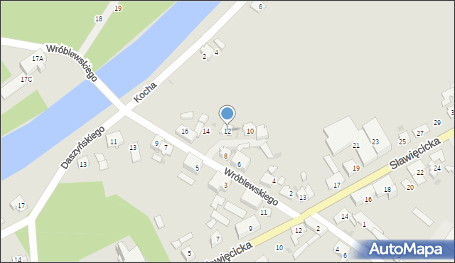 Kędzierzyn-Koźle, Wróblewskiego Walerego, gen., 12, mapa Kędzierzyna-Koźle