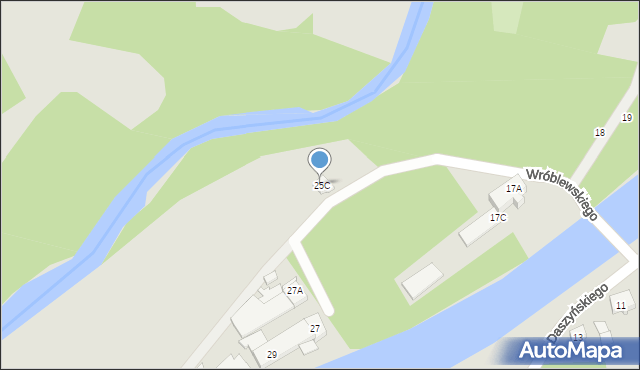 Kędzierzyn-Koźle, Wróblewskiego Walerego, gen., 25C, mapa Kędzierzyna-Koźle
