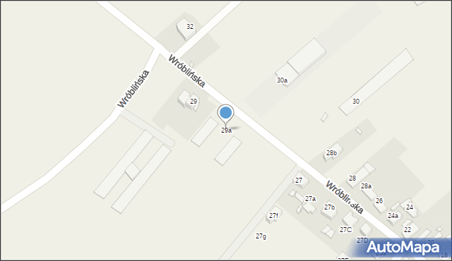 Kępa, Wróblińska, 29a, mapa Kępa