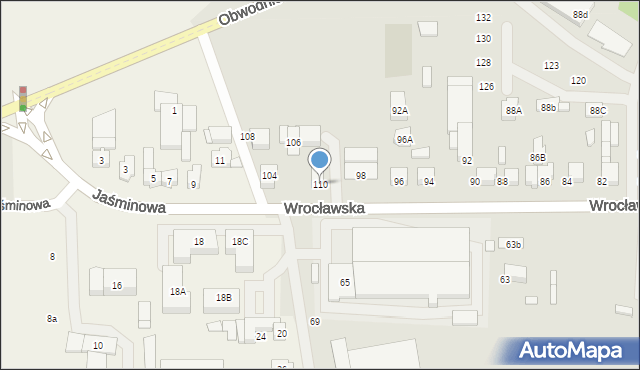 Kępno, Wrocławska, 110, mapa Kępno