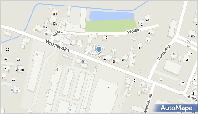 Kępno, Wrocławska, 22, mapa Kępno