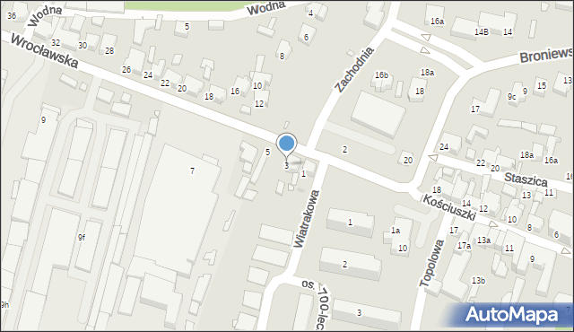 Kępno, Wrocławska, 3, mapa Kępno