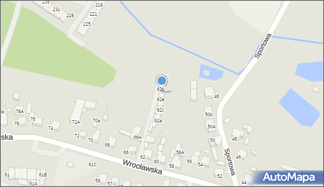Kępno, Wrocławska, 62f, mapa Kępno