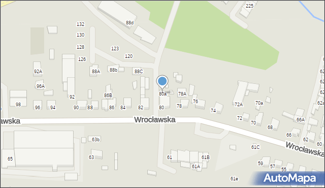 Kępno, Wrocławska, 80a, mapa Kępno