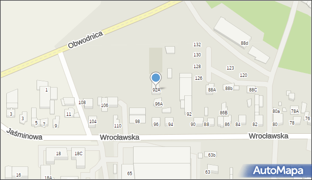 Kępno, Wrocławska, 92A, mapa Kępno