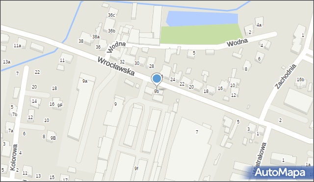 Kępno, Wrocławska, 9b, mapa Kępno