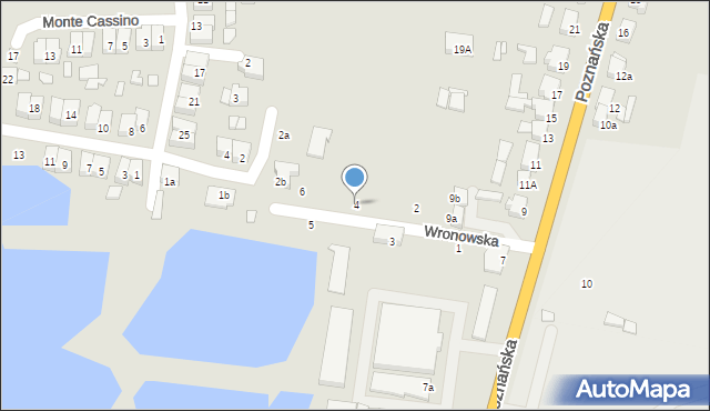 Kępno, Wronowska, 4, mapa Kępno