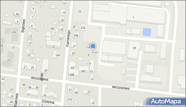 Kielce, Wrzosowa, 89d, mapa Kielc