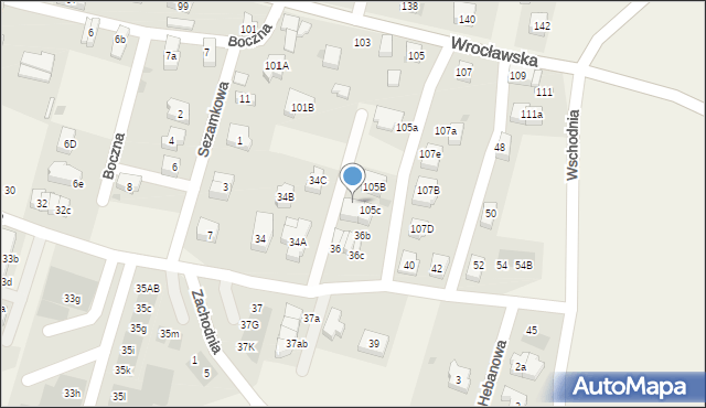 Kiełczów, Wrocławska, 105e, mapa Kiełczów